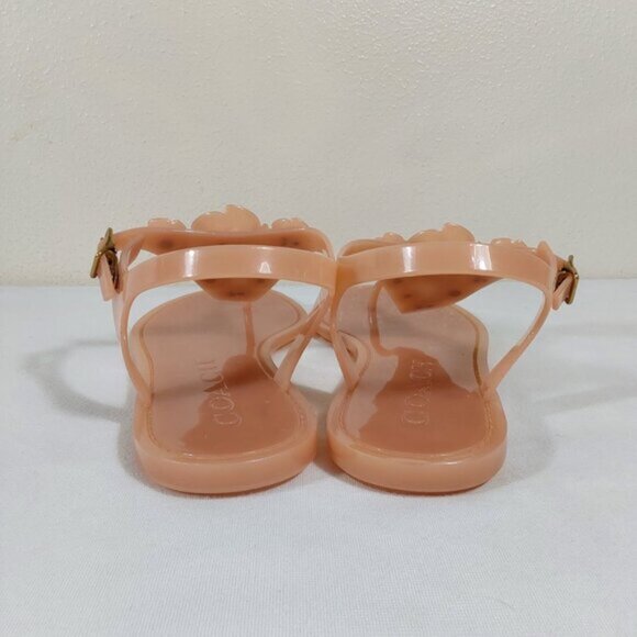 Coach Tea Rose Multi Jelly Sandal - Great Condition - 8.5 Women - Picture 4 of 11